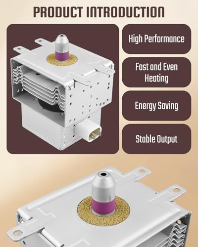 OM75P(31) ESGN Magnetron Fit for Samsung GE Kenmore Microwave Magnetron Assembly Replacement Part Replace WB27X10516, PS239660, 911265, AP3185215, WB27X10343, WB27X1114, WB27X1156