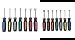 14 Piece SAE and Metric Professional Automotive Nut Driver Set Color Coded Nonslip TPR Hand Grips and 3-inch Hollow Shaft