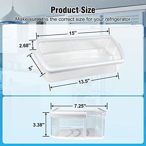 [2 PACK]W10321304 Refrigerator Door Shelf Replacem