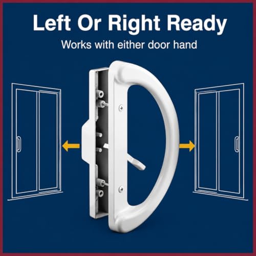 PRIME-LINE Mortise Sliding Patio Door Handle Set, Non-Keyed