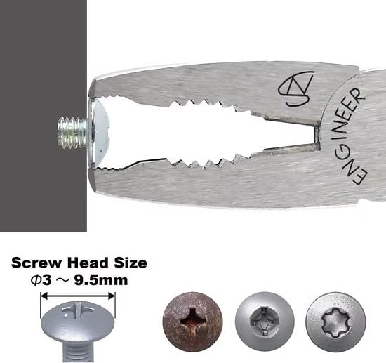 ENGINEER PZ-58 Screw Removal Pliers Stripped Screw Extractor