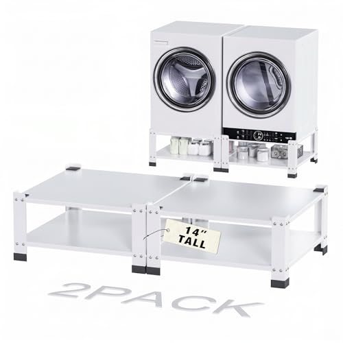 GangMei 2 Pack Washer and Dryer Pedestals Stand, 2