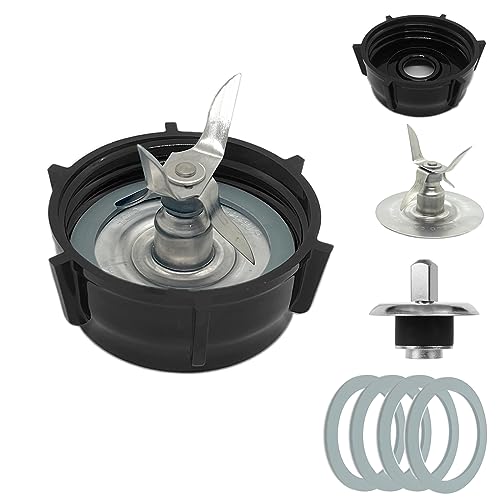 for Oster Blender Replacement Parts Kit - Ice Crusher Blade with Jar Base Cap, Coupling Stud Slinger Pin & 4 Rubber O Ring Sealing Gaskets