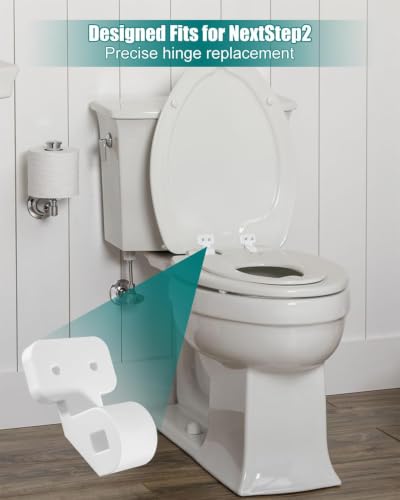Toilet Seat Hinge Bracket Fits for Bemis NextStep2, Hinge Replacement