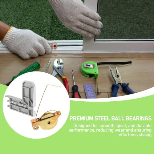Sliding Screen Door Rollers 4 Sets 1-1/4" Steel Bearing Corner Insert