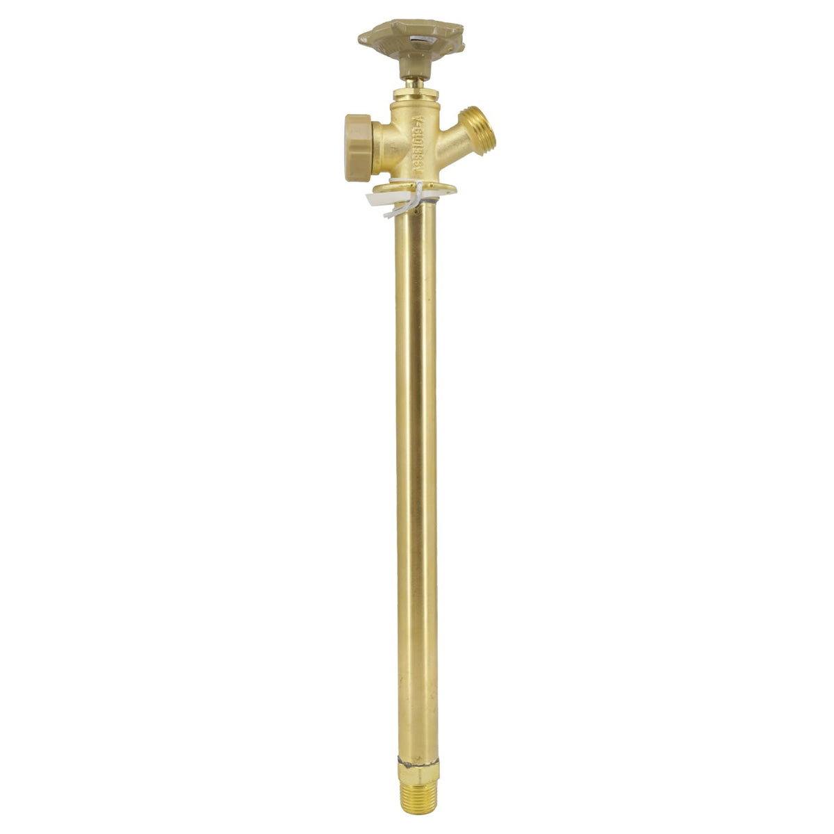 12 Inch Anti-Siphon Frost Free Sillcock Valve Multiturn 1/2 Inch NPT, 3/4 Inch Hose Bibb, Brass Body,Brass Valve 12 inch Length
