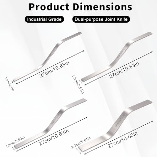 XIHIRCD 4pcs Brick Jointers, Double-Sided Tuck Pointing Tools
