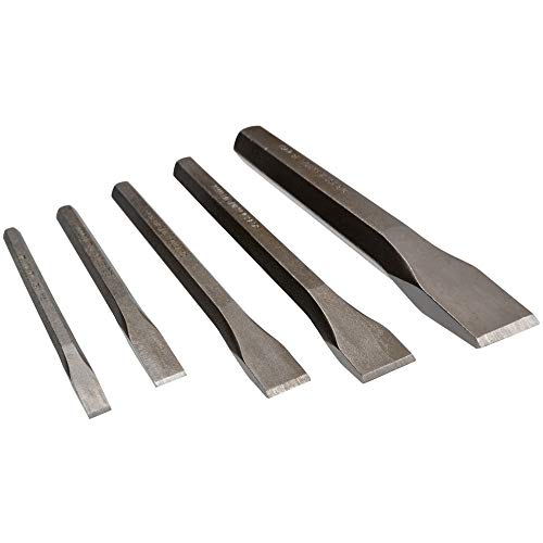 Mayhew Tools 90002 Cold Chisel Set, 5-Piece, Shot Blast Finish