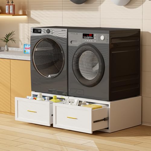 Qxdyt 2-Pack Washer and Dryer Pedestals,440LBS Met