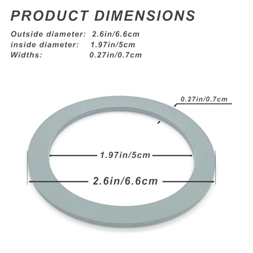 2 Pack of Blender Replacement Parts Blender Ice Crusher Blade with 4 Rubber O Ring Sealing Ring Gasket for Oster Osterizer