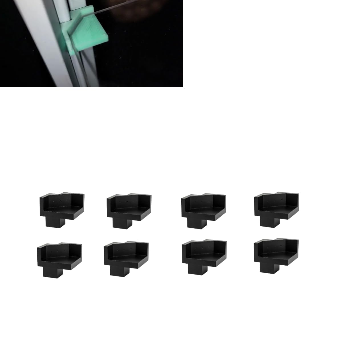 8 Pack Shelf Support Bracket Compatible with IKEA RUDSTA Cabinet