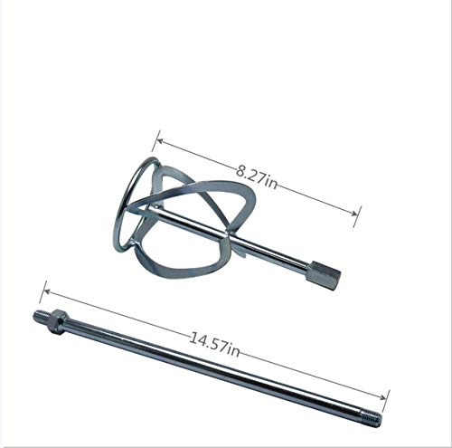 CXCESNS M14 Paint & Concrete Mixing Rod, Galvanized Drill Mixer Attachment
