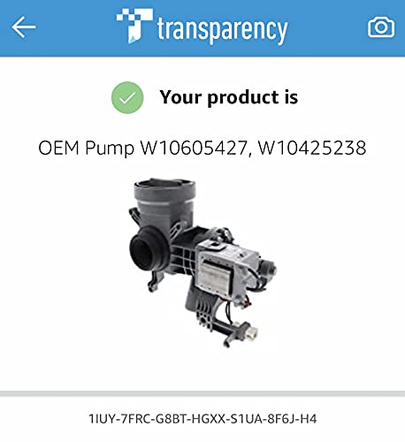 OEM Washer Pump W10425238, W10605427