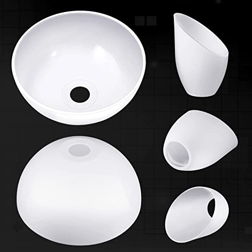 Hortsun 4 Pcs Lamp Shades for Floor Lamps, Replacement Plastic Lampshade