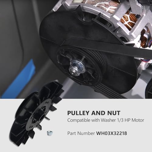 WH03X32218 WH49X25378 Washer 1/3 Hp Motor Pulley &