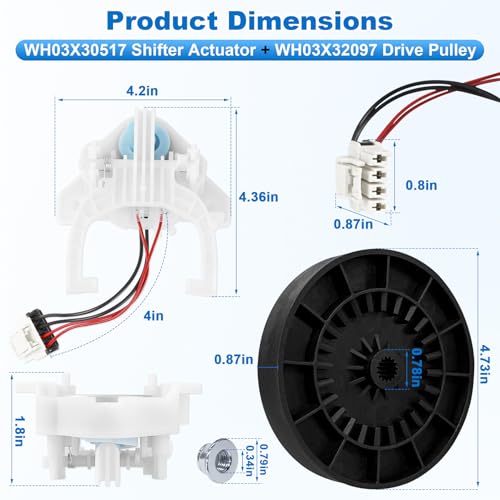 WH03X32097 Transmission Pulley WH03X30517 Washer S