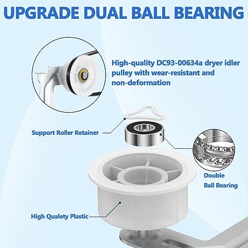 【Upgraded】Dryer Roller Replacement Part for Samsun