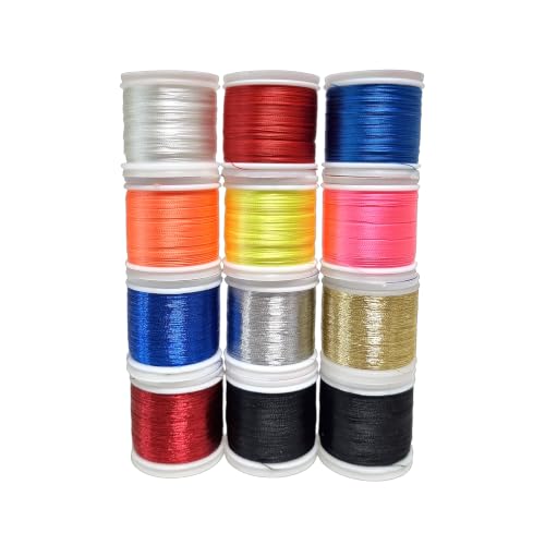 Lot of 12ea Rod Wrapping A Size Thread Best Selection (JK022)