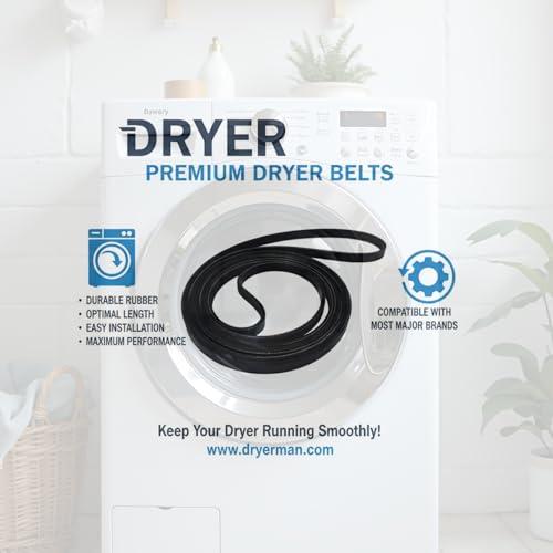Replacement Drive Belt for Samsung Dryer Models DV42H5200EW/A3, DV219AEW/XAA, DV48H7400EW/A2, DVE50R5200W/A3, DV209AEW/XAA, DV405ETPASU/AA, DV331AEW/XAA