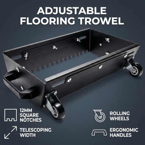 TIANAOKEJI Adjustable Notched Trowel Mortar Comb Sand Leveler with Handle