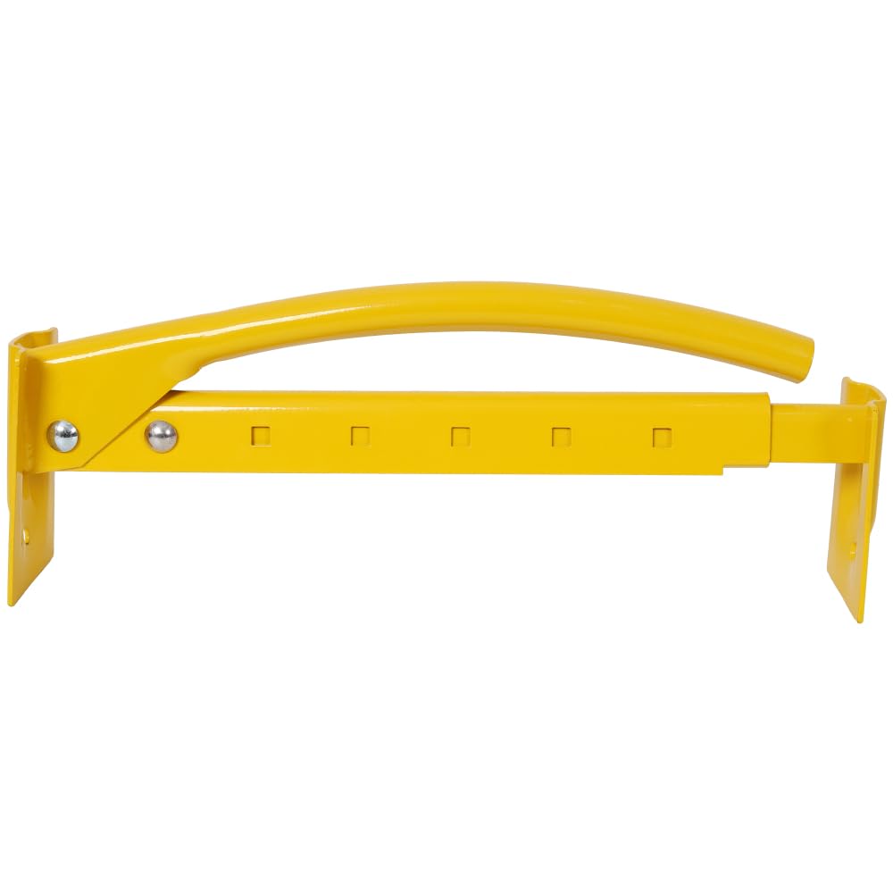 STARZEY Heavy Duty Steel Brick Tong Lifter Non-Slip Grip for Construction Home Renovation Garden Projects Versatile Brick Carrier Tool (Yellow / 2 Pack)