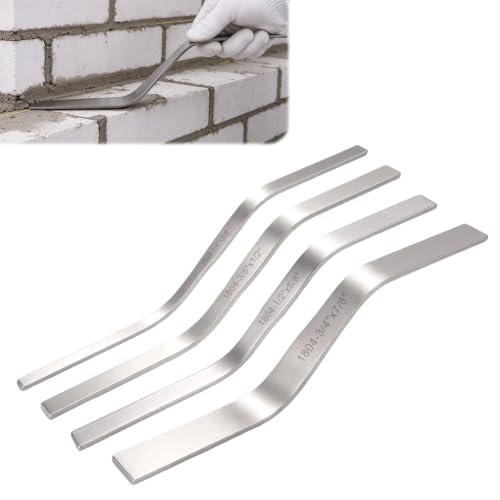 XIHIRCD 4pcs Brick Jointers, Double-Sided Tuck Pointing Tools