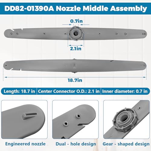 DD82-01390A Middle Nozzle -Middle Dishwasher Spray