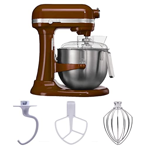 ELSOON K5ADH Dough Hook & K5AB Flat Beater & K5AWW Wire Whip-3 Pieces Replacement for KitchenAid 5-QT Bowl-Lift Stand Mixer