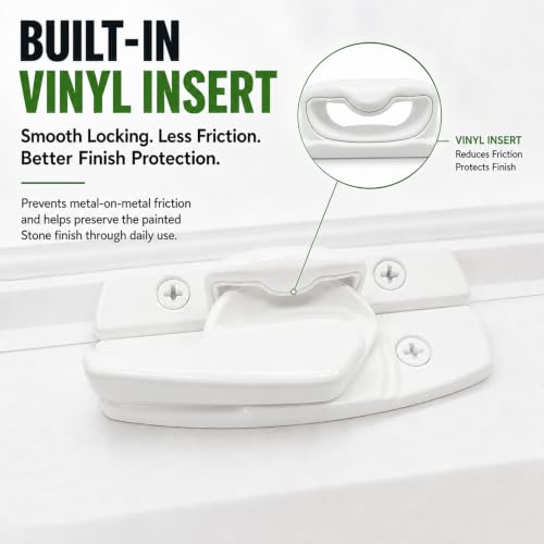 Metal Window Lock Replacement for Andersen, Upgraded Sash Lock and Keeper
