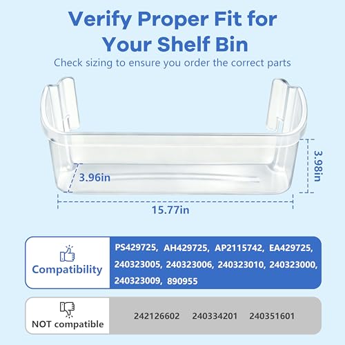 240323002 Refrigerator Door Bin Shelf Compatible w