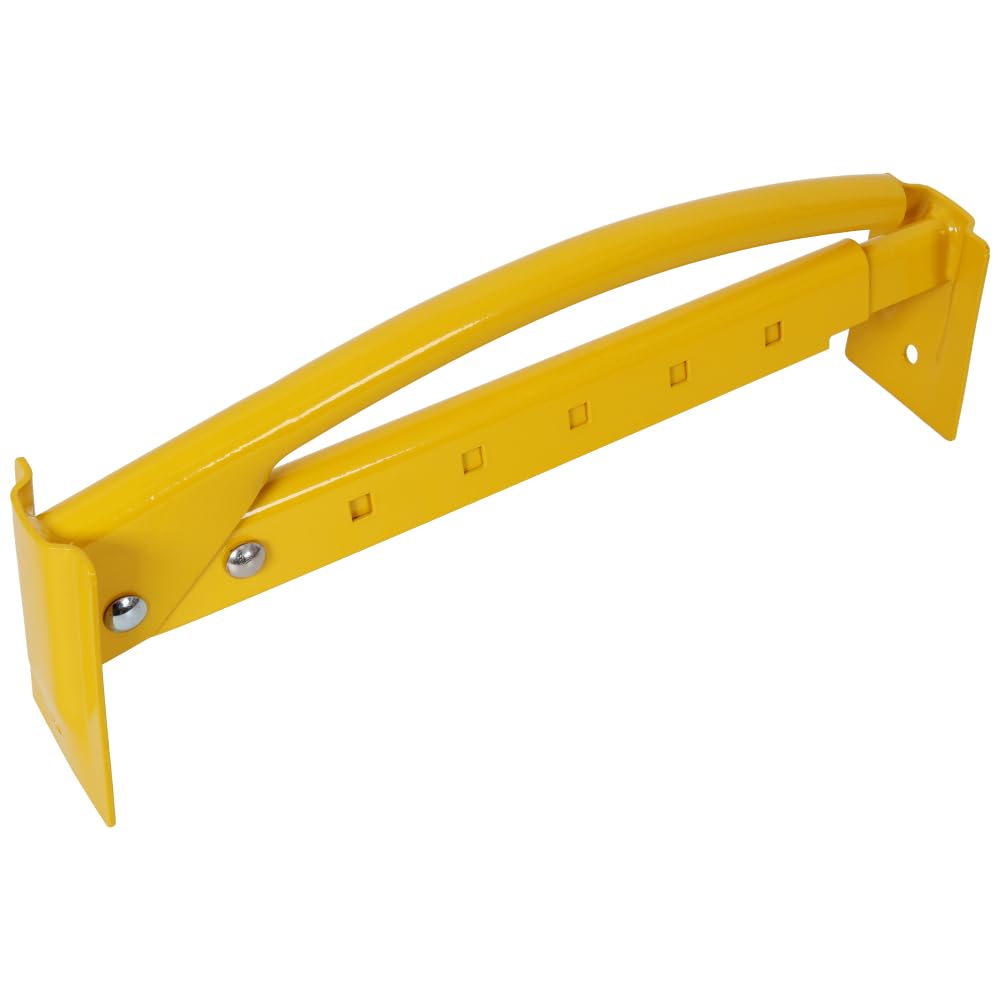 STARZEY Heavy Duty Steel Brick Tong Lifter Non-Slip Grip for Construction Home Renovation Garden Projects Versatile Brick Carrier Tool (Yellow / 2 Pack)