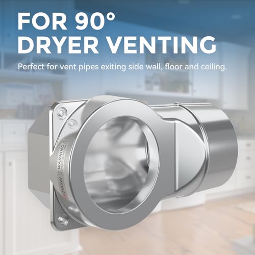 JEEVONY Magnetic Dryer Vent Coupling DV90 Airtight