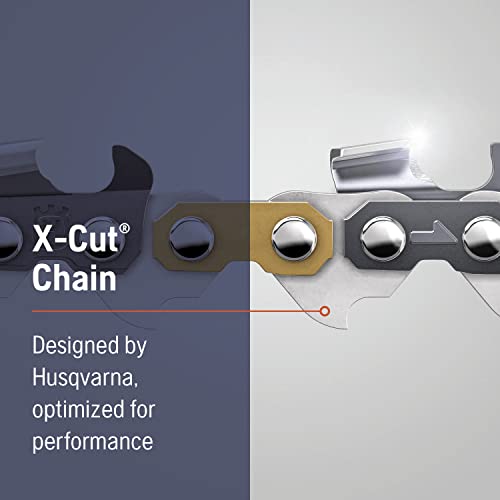 Husqvarna X-Cut SP33G 20 Inch Chainsaw Chain, .325" Pitch, .050" Gauge, 80 Drive Links, Pre-Stretched Chainsaw Blade Replacement with Superior Lubrication and Low Kickback, 581643680