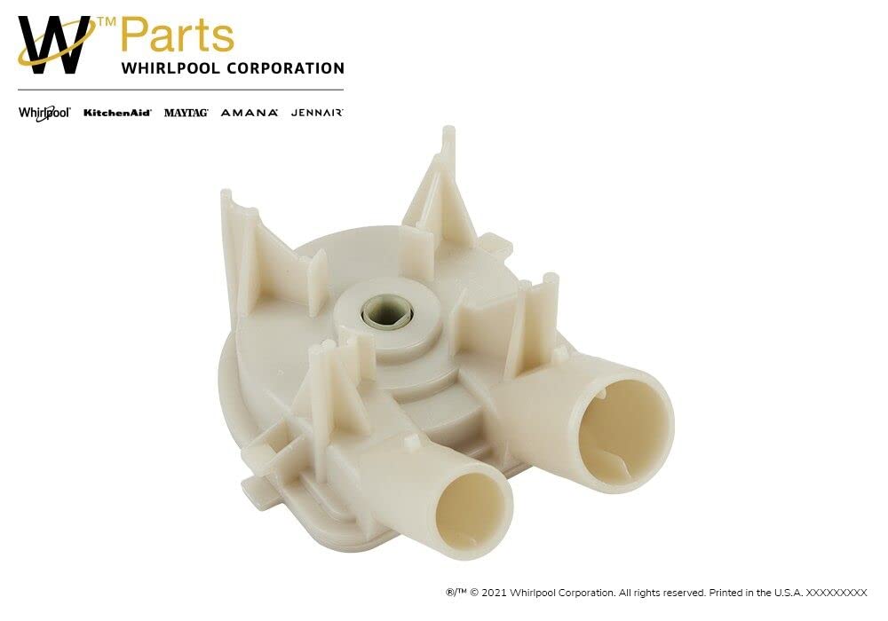 Whirlpool WP3363394 Genuine OEM Top Load Washer Drain Pump Replacement Part – Replaces 3363394, 8235, 64076, 63347, 62516, 3352492, 3348015, 21024