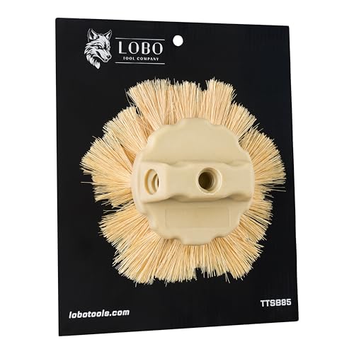 Lobo Tools 8-1/2" Tampico Shag Style Drywall Stipple Brush – Professional Ceiling Texture Brush for Consistent Stomp Patterns and Stipple Impressions