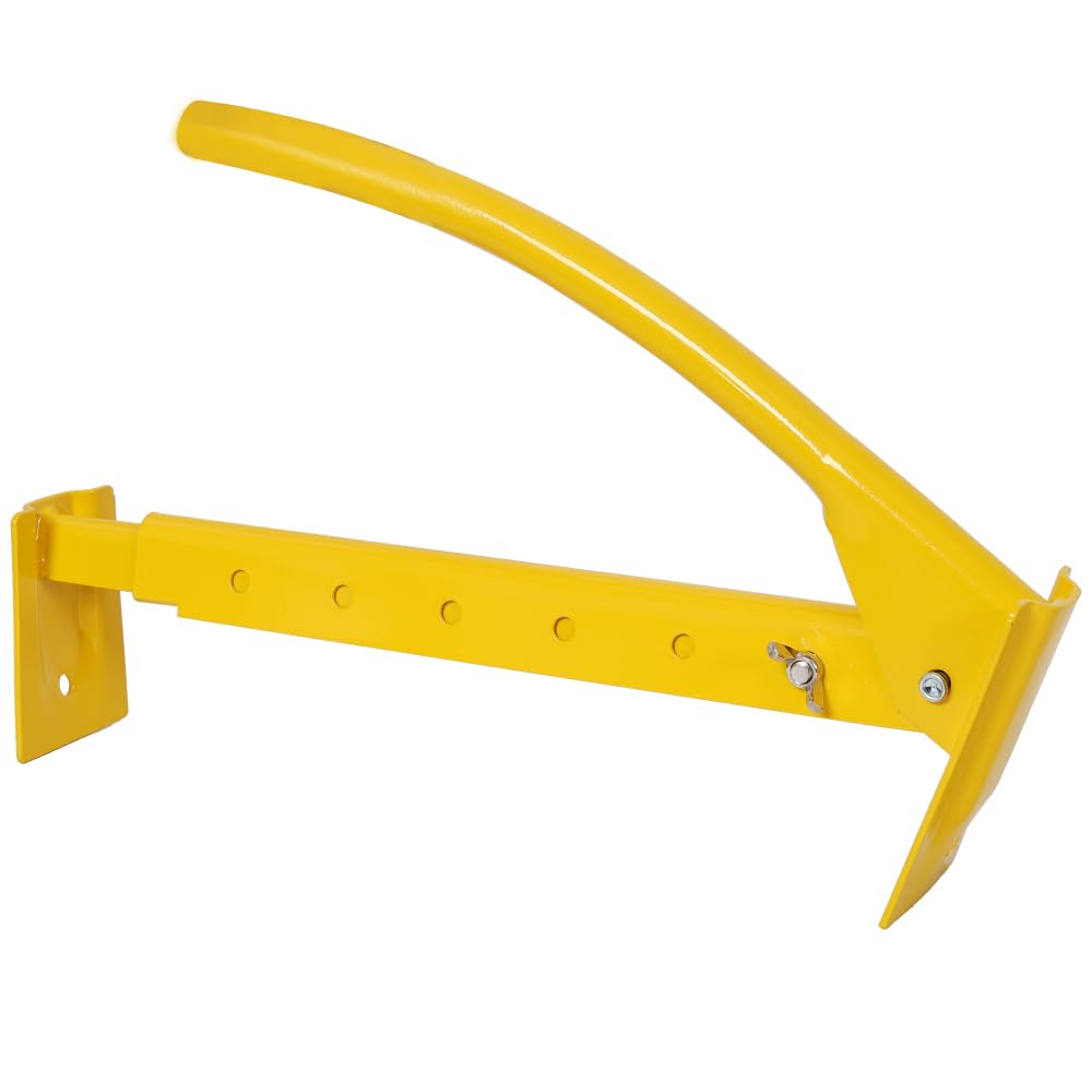 STARZEY Heavy Duty Steel Brick Tong Lifter Non-Slip Grip for Construction Home Renovation Garden Projects Versatile Brick Carrier Tool (Yellow / 2 Pack)