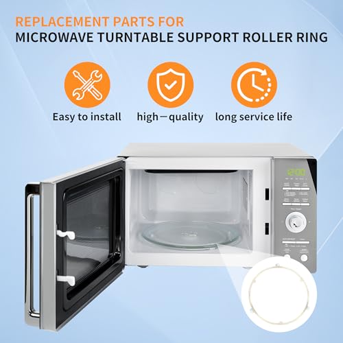 1 Pack 5304509438 WB06X10818 8.5 in Microwave Turntable Support Roller Ring Replacement Part for GE, Samsung, Frigidaire,Replace WB06X10625, DE92-90495A, 5304464115