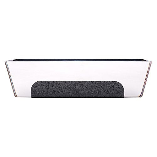 TOOLPRO Stainless Steel Mud Pan - Drywall Taping Pan with Tapered Sides and Sheared Edges - Rust-Resistant Joint Compound Pan for Professional Drywall Finishing