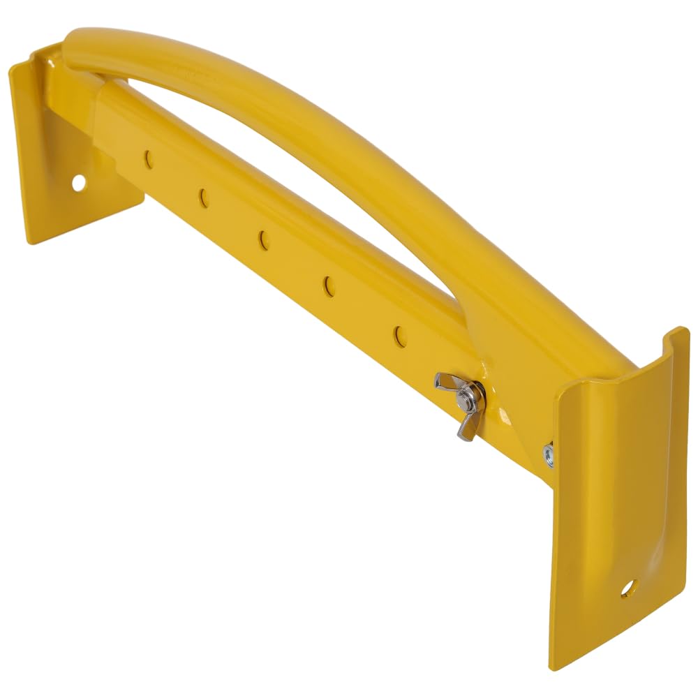 Luxebough Masonry Tools, Adjustable Brick Tongs for Bricks Lifting Carrying, Heavy-Duty Steel Brick Tong Lifter, 26-3/8in Max Width, Powder-Coated Yellow, Professional Upgrade, 2 Pack