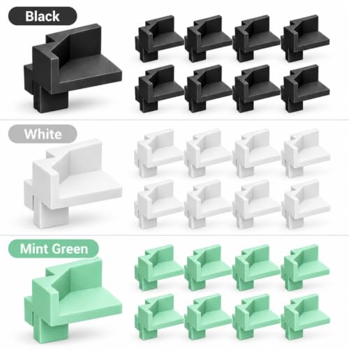 Shelf Support Bracket Compatible with IKEA RUDSTA Cabinet, 8-Pack Black