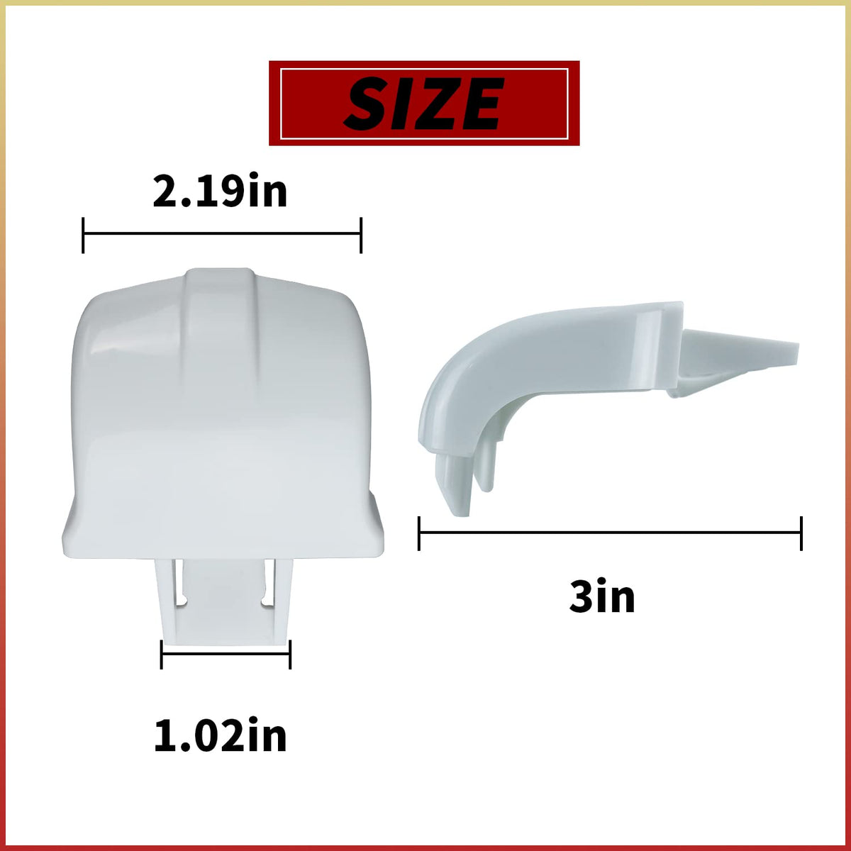 WR2X8345 Refrigerator Door Shelf Retainer Bar Supp