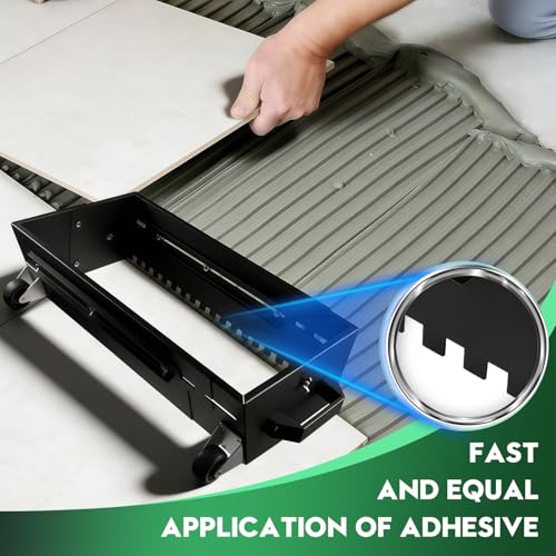 Adjustable Square Notched Trowel Mortar Comb Sand Leveler Floor Leveling