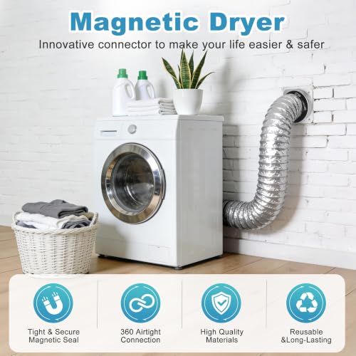 Magnetic Dryer Vent Connector Kit, 4-Inch Quick Co