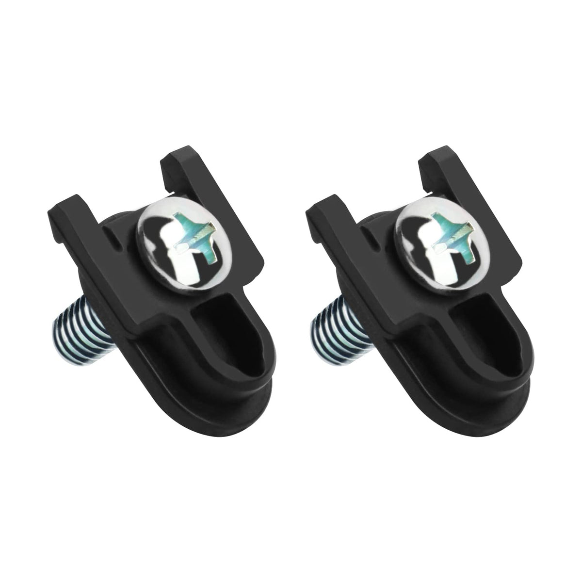 WR01X39781 Refrigerator Door Handle Fastener & for Fits GE Refrigerator Freezer Handle Replacement Parts Compatible Model AP7175647 WR01X25070（2 Pcs） (Black)