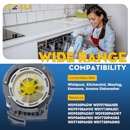 AZ4U Dishwasher Drain Pump Motor For Whirlpool WDF