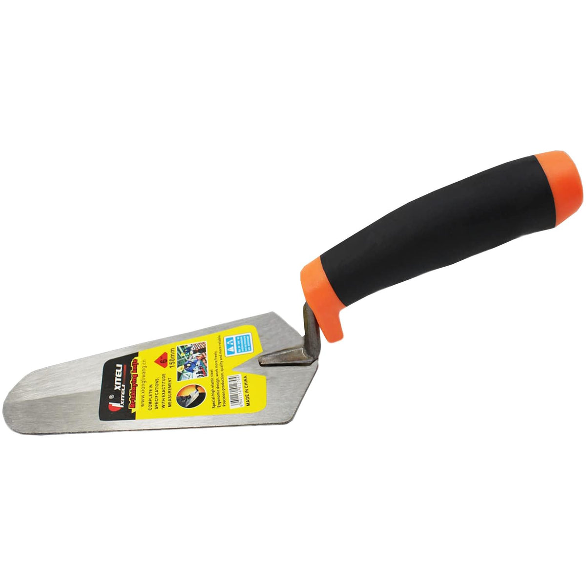 ESreake 4-Pack Gauging Trowel Set, 6" & 7" & 8" & 9" Gauging Trowel Set Pointing Trowel Set with Soft Grip,Masonry Hand Tool for Brickwork, Blockwork, Stonework, Masonry ﻿ (Rounded End)