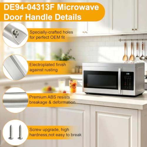 New Upgraded ME16A4021AS Microwave Door Handle, DE