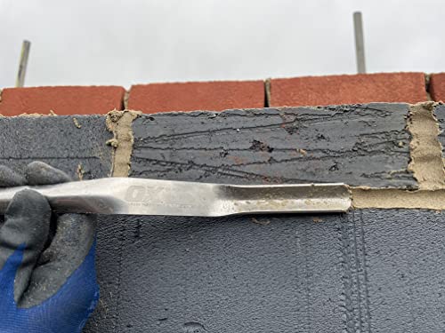 OX Tools Brick Jointer for Masonry - Stainless Steel Convex Mortar Jointer - Silver - 3/4 x 7/8-Inch/19 x 22 mm
