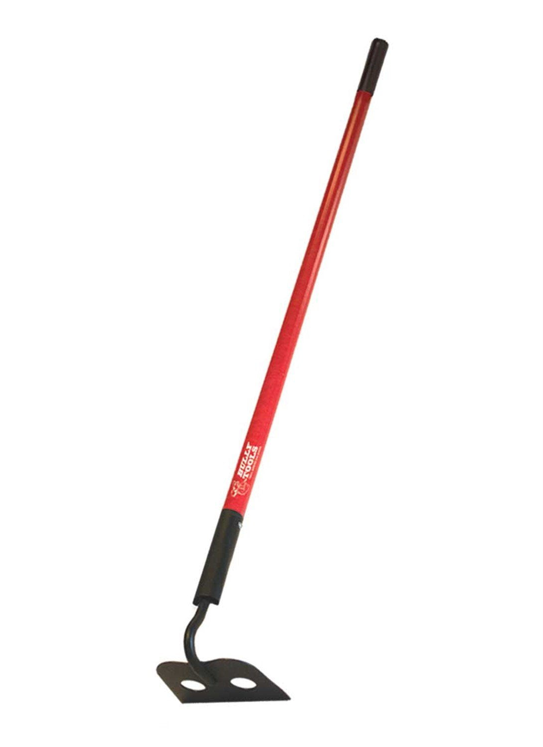 BULLY TOOLS Mason Hoe Tool - 12-Gauge Heavy Duty Garden Hoe with Long Fiberglass Handle for Digging, Spreading & Mixing Concrete, Soil Cultivation, Ideal for Gardening - 100% Made in the USA, 58-Inch