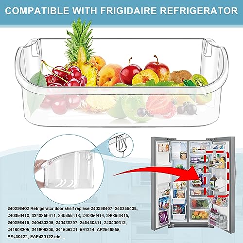 2 PACK Upgraded 240356402 Refrigerator Door Bin Re